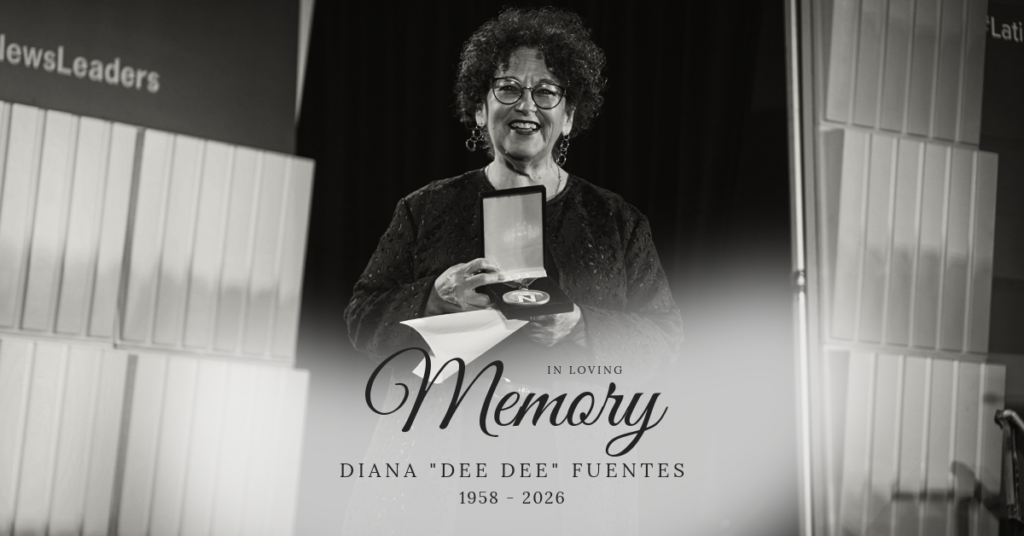 Remembering Diana “Dee Dee” Fuentes, NAHJ Hall of Famer and Champion of Newsroom Diversity and Press Freedom Remembering Diana “Dee Dee” Fuentes, NAHJ Hall of Famer and Champion of Newsroom Diversity and Press Freedom