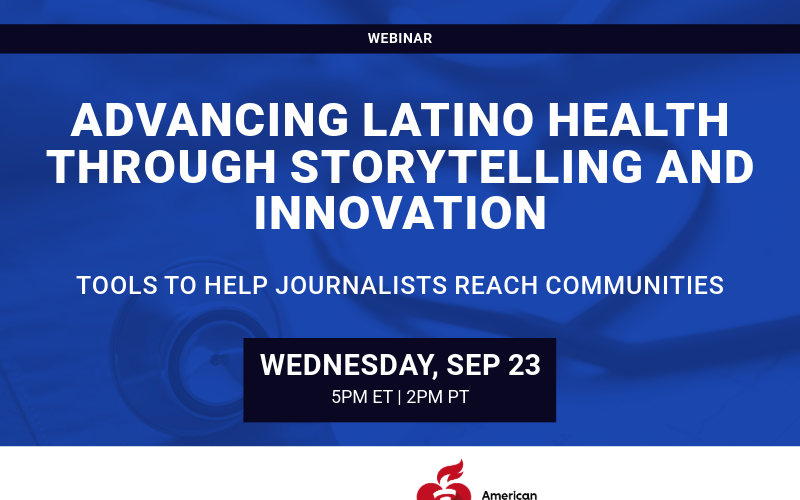 Webinar: Advancing Latino Health Through Storytelling and Innovation