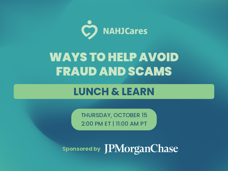 Webinar: Ways to Help Avoid Fraud and Scams | Sponsored by JPMorganChase Webinar: Ways to Help Avoid Fraud and Scams | Sponsored by JPMorganChase